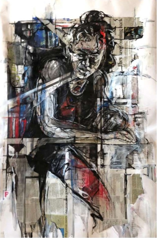 Vanquisher — Mixed media on paper by Chris Lary